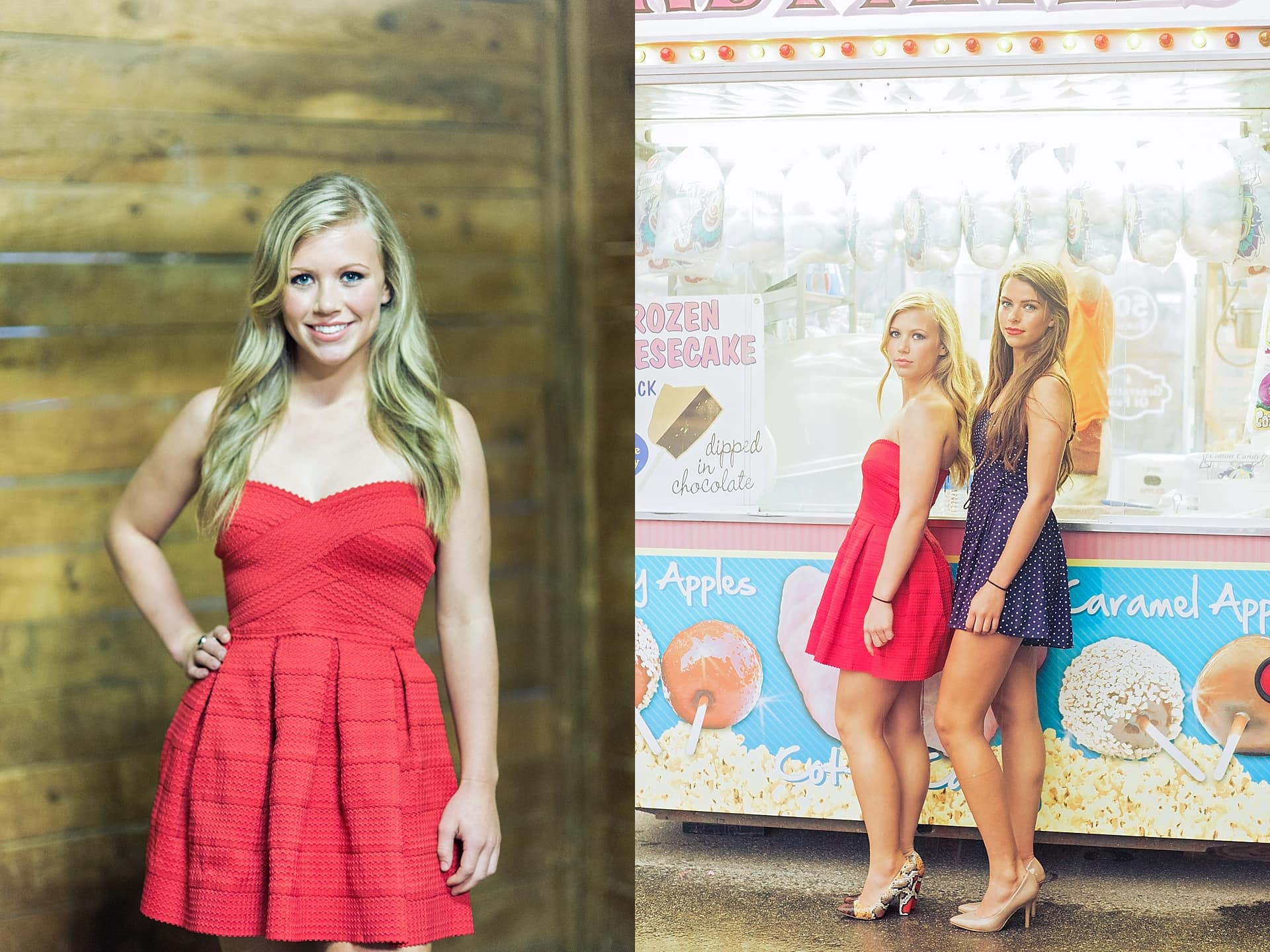 Styled senior photography Asheville NC at State Fair