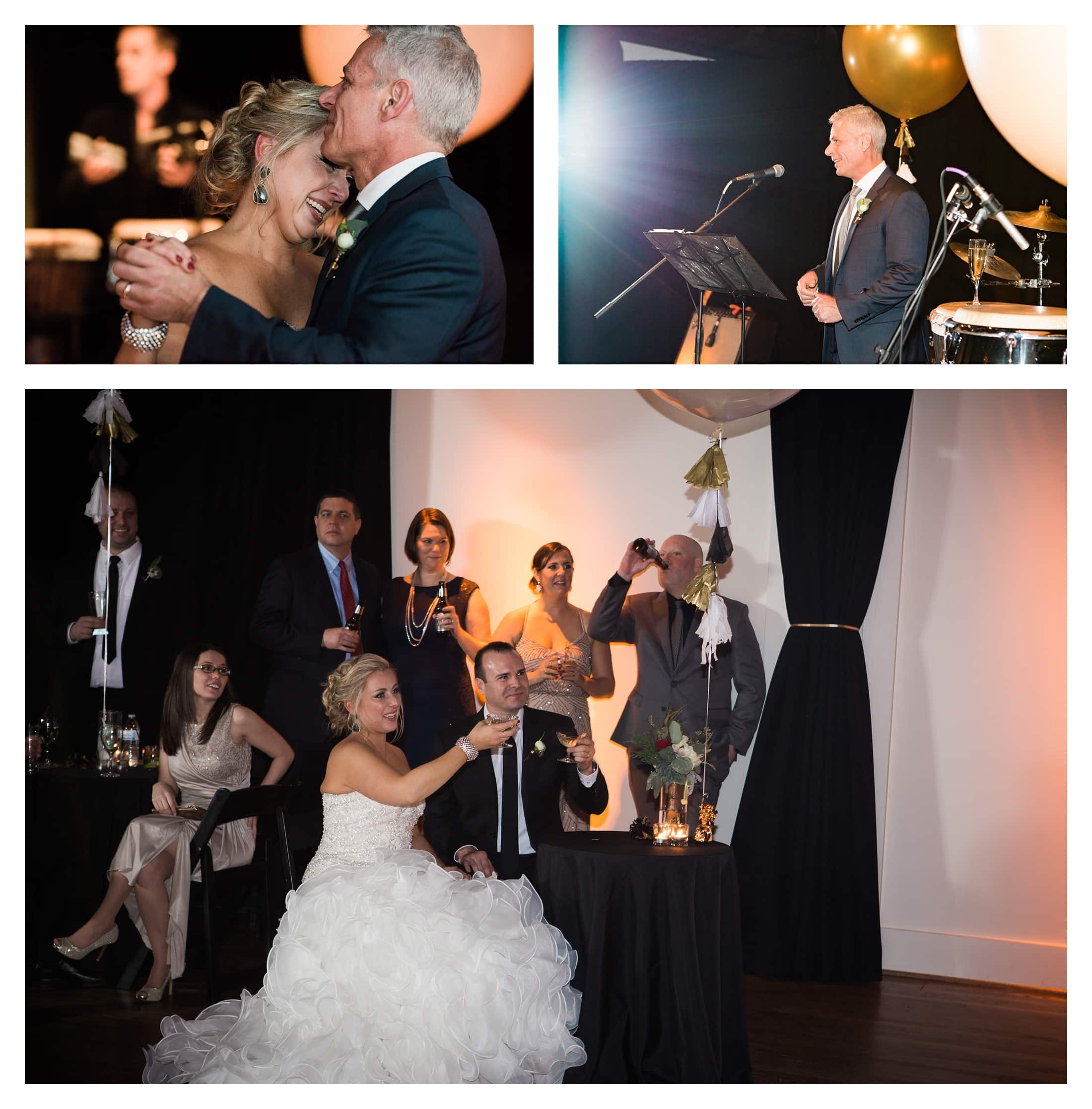 Father Daughter Dance, Father's Speech at Wedding, Toast at Wedding, Reception toast, Asheville Wedding Reception.