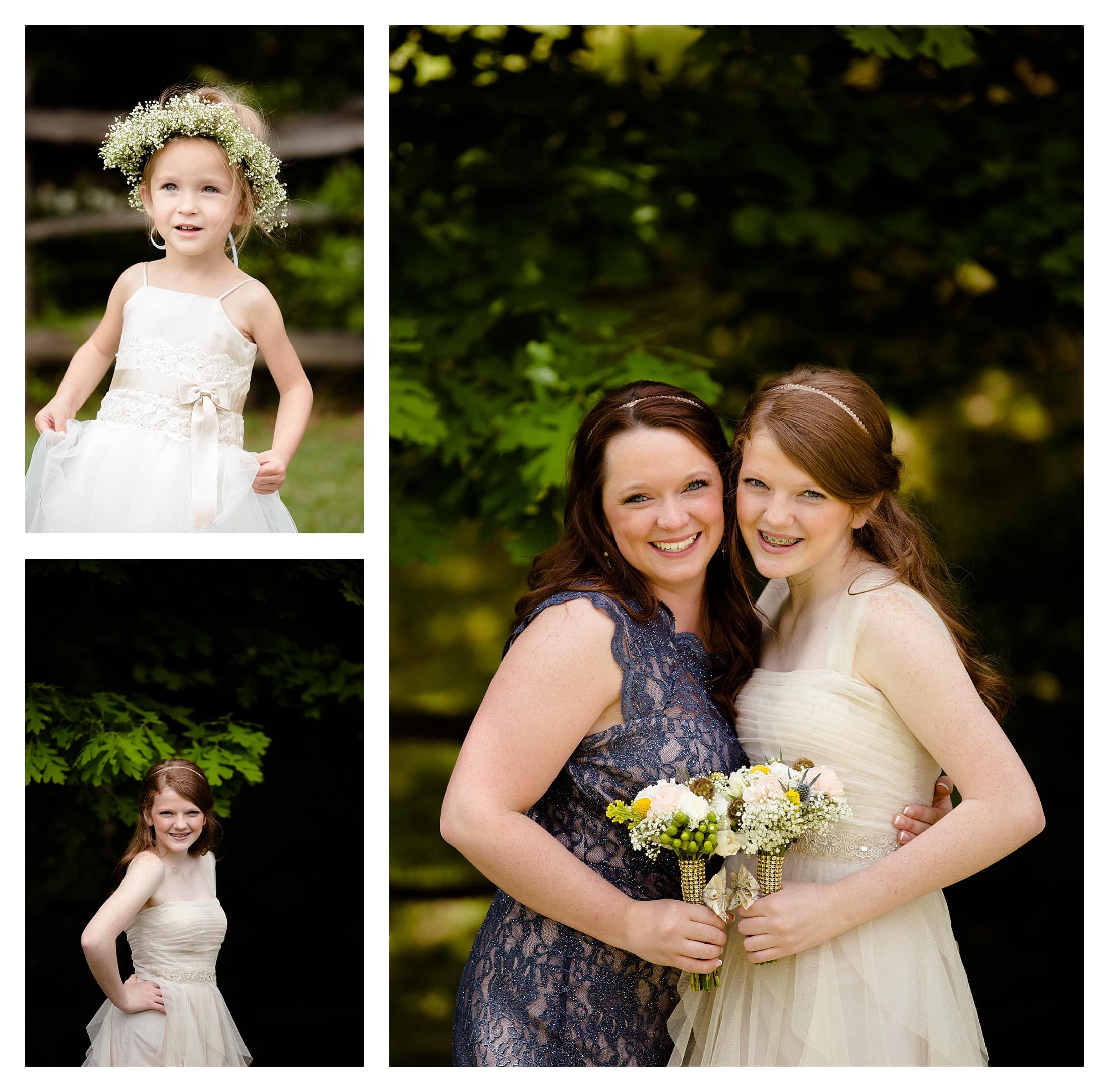 Flower girl and Bridesmaid pictures