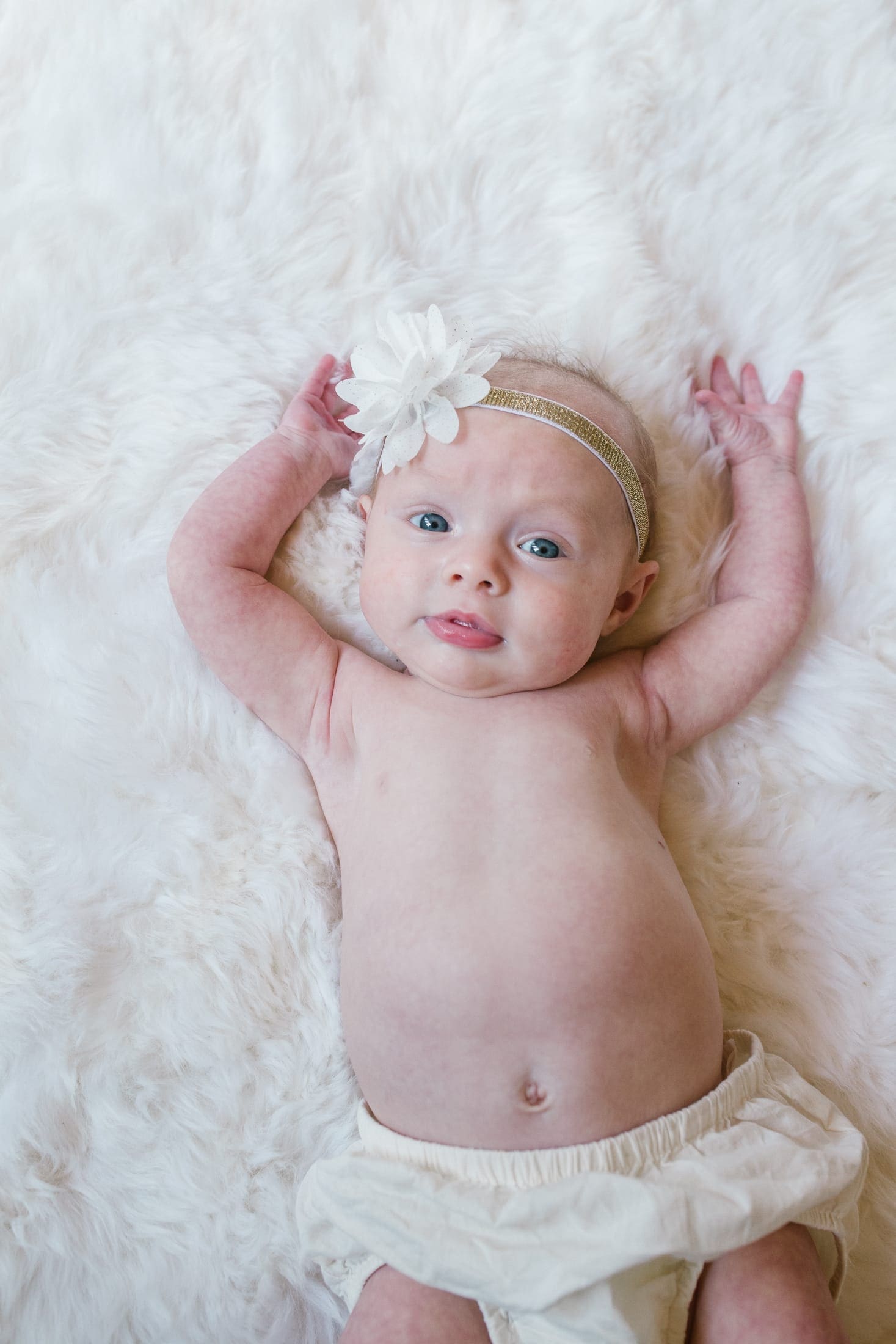 3 month old with blue eyes