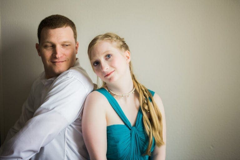 Couple before wedding