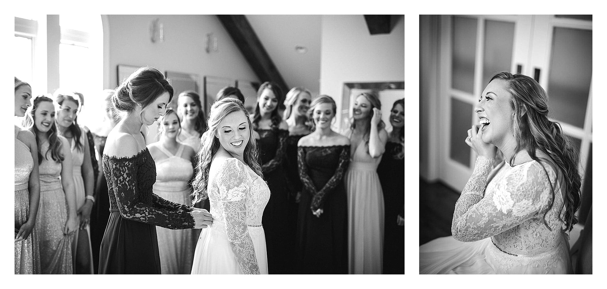 Chestnut Ridge Bridal suite with 15 bridesmaids