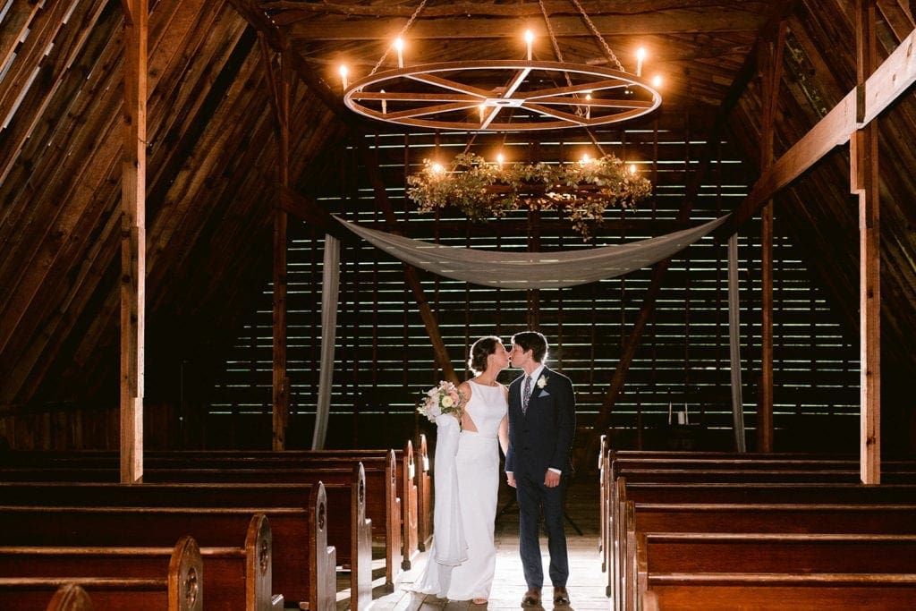 Honeysuckle Hill Wedding chapel, bride and groom