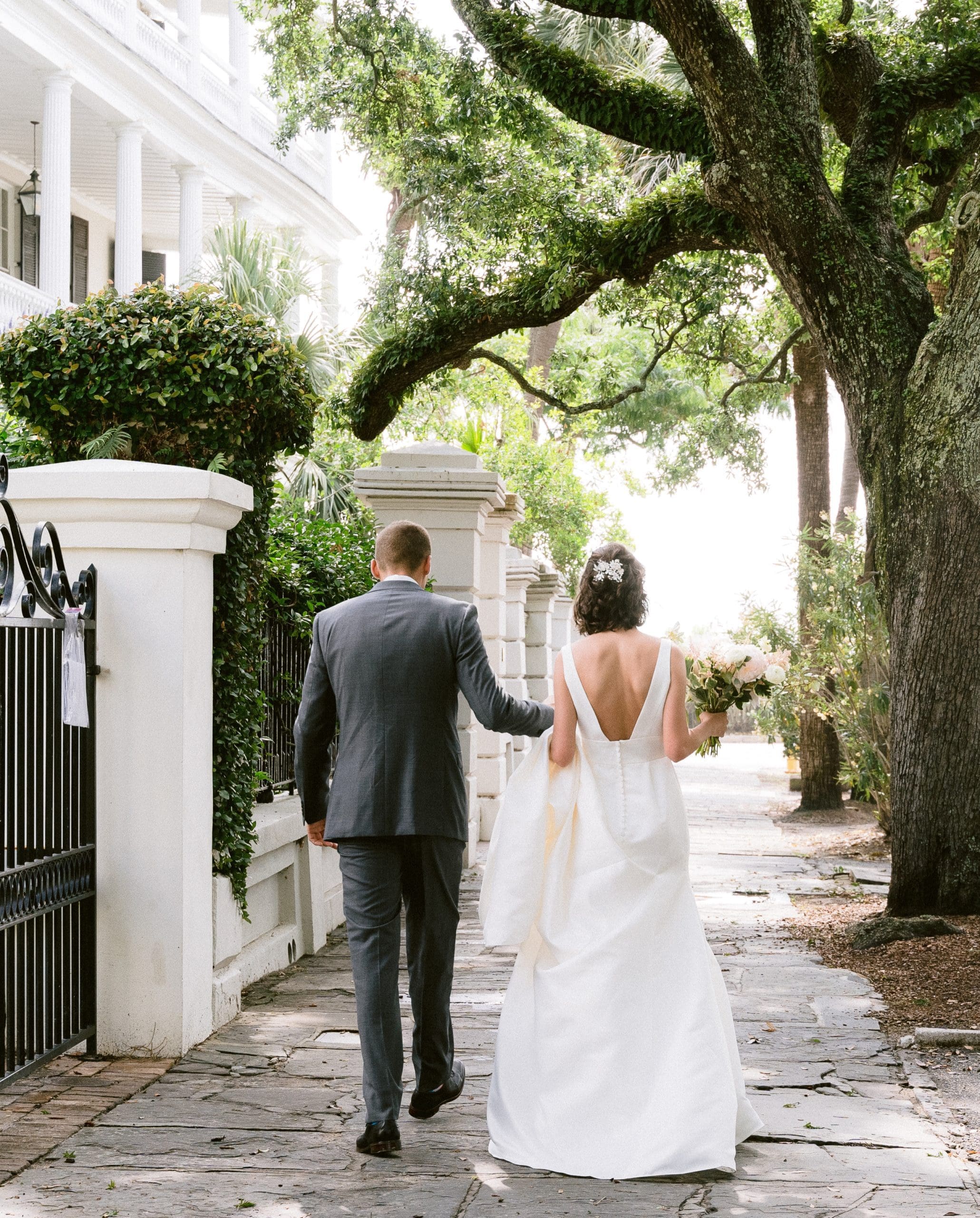 Charleston Elopement - an intimate summer wedding at the White Point Park in downtown Charleston, SC.