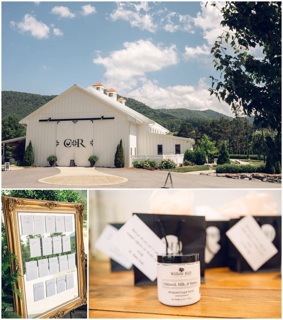 Chestnut Ridge white barn wedding venue | Asheville Wedding Photographer | Kathy Beaver Photography