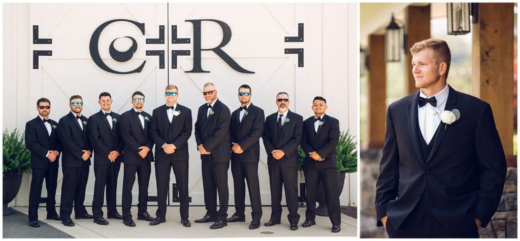 Groomsmen photos with sunglasses| Asheville Wedding Photographer | Kathy Beaver Photography