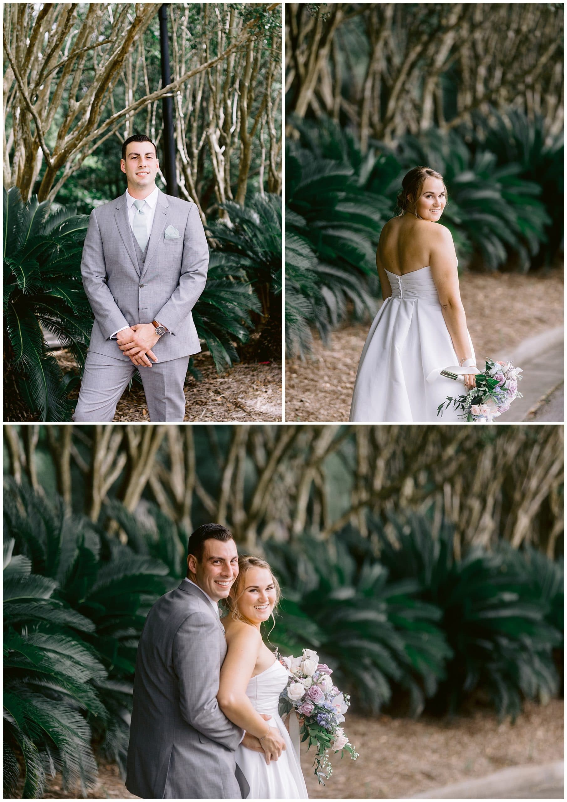 Bride and Groom Portraits for Mount Pleasant Wedding. 