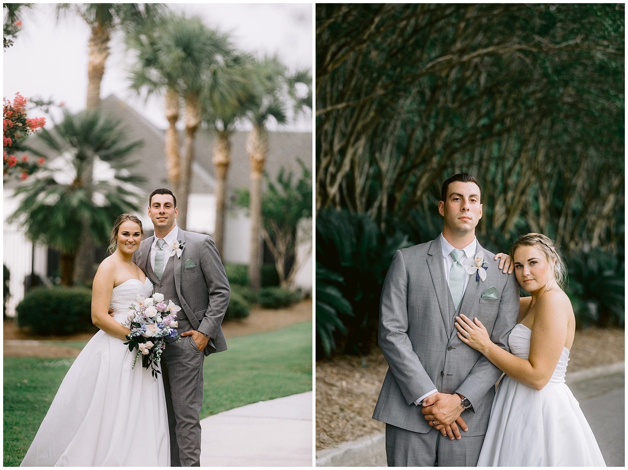 Bride and Groom portraits for Mount Pleasant Wedding.