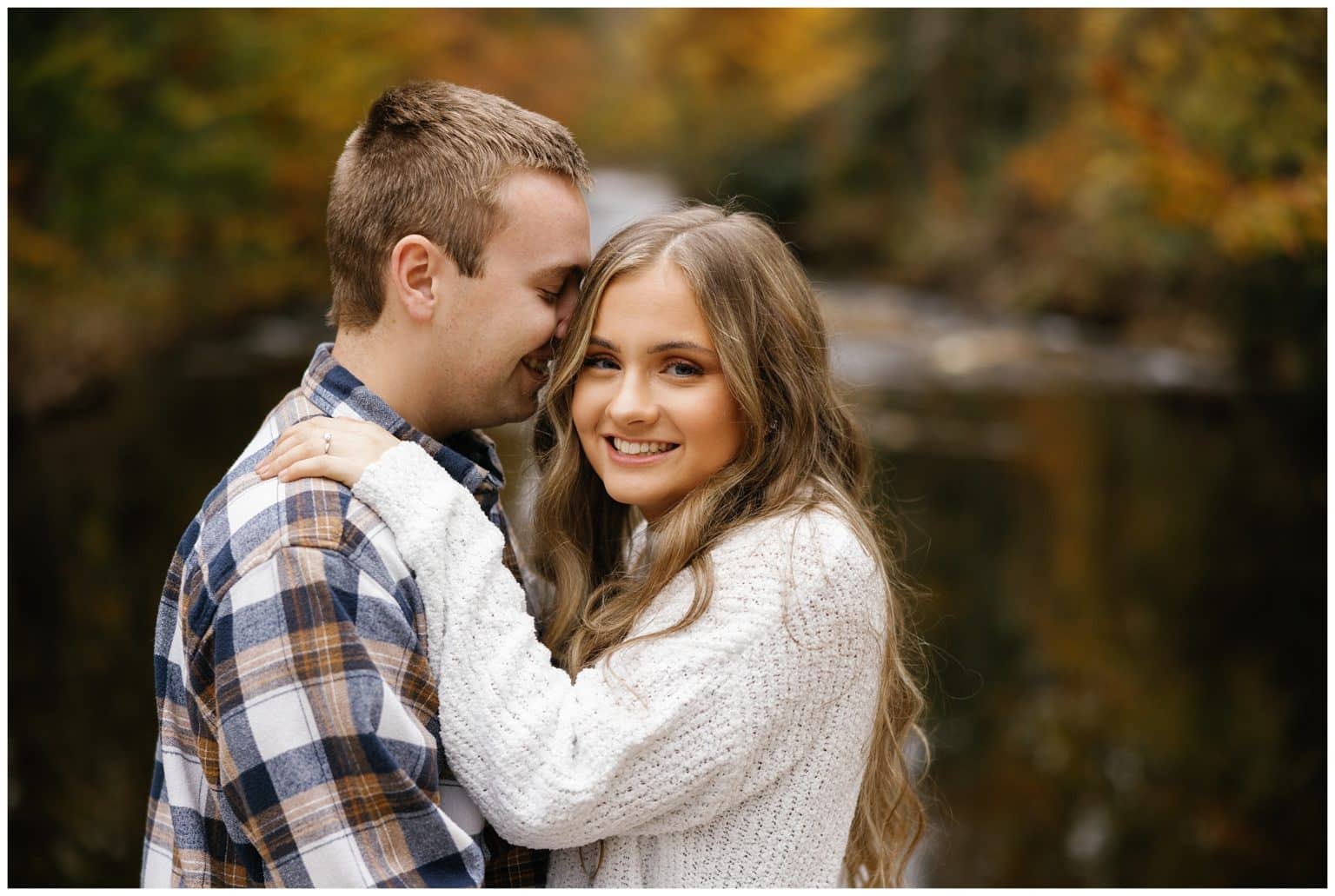 Waterfall Engagement Session in Brevard, NC
