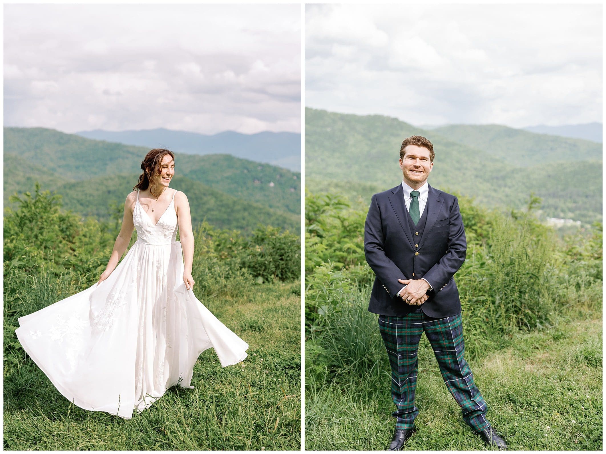 Blue Ridge Parkway Bride and Groom portraits by Kathy Beaver 