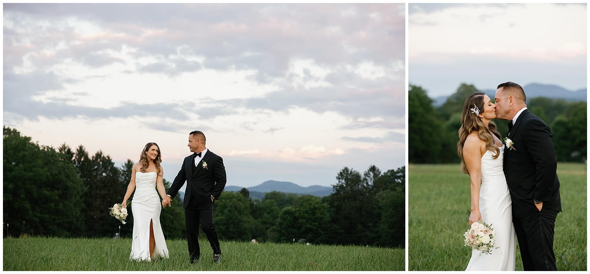 Sunset photos by Kathy Beaver photography, Asheville Weddings