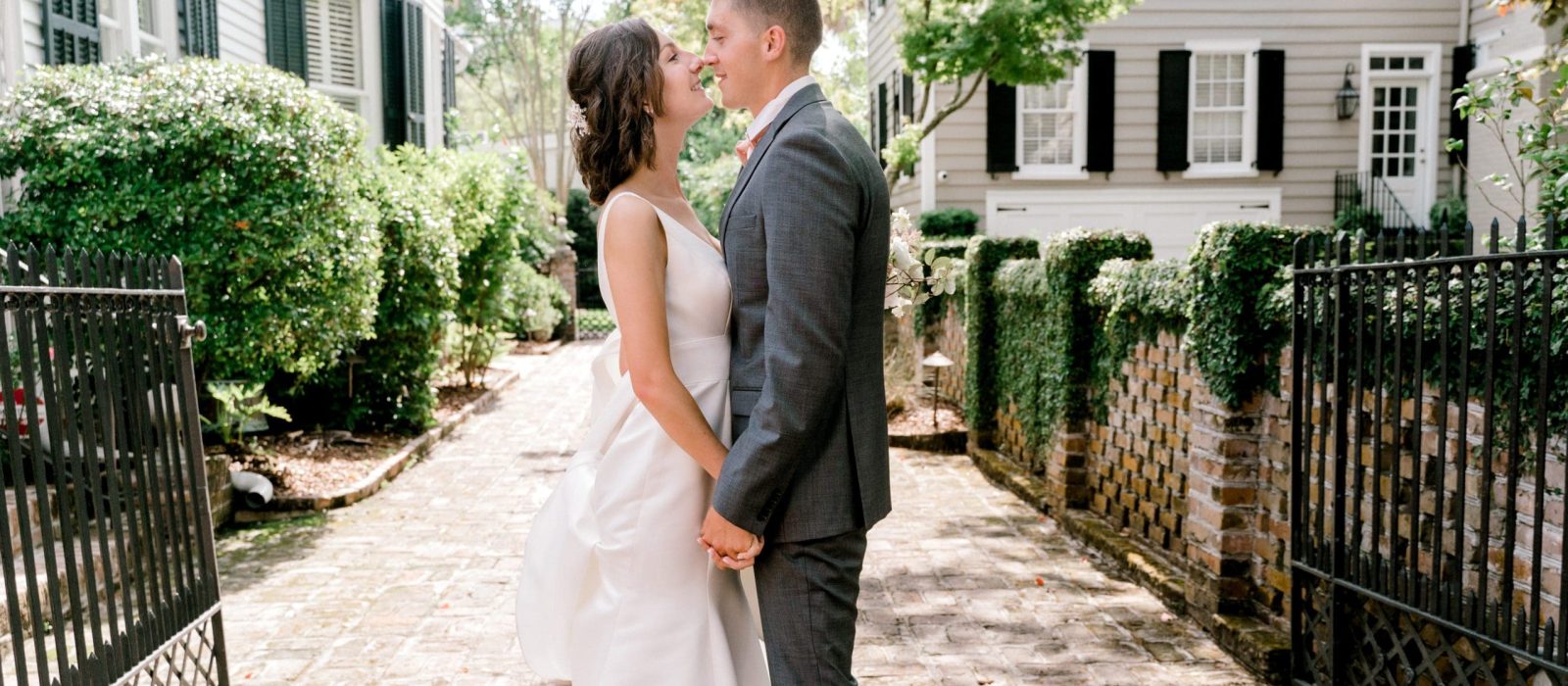 Charleston Elopement - an intimate summer wedding at the White Point Park in downtown Charleston, SC.